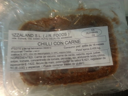 Chili Con Carne Pza - Chili With Carne Pza
