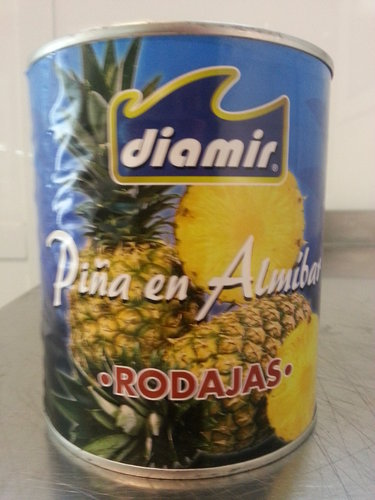 Piña Almibar 1 Kg. Lata - Sliced Pineapple 1 Kg. Lata
