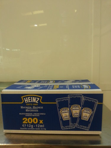 Mahonesa Porciones Heinz 200 P Caja 200 P - Sachets Mayonnaise Heinz Caja 200 P