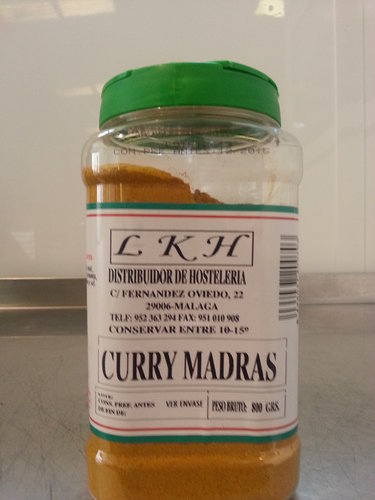 Salsa Curry Polvo 1Kg. Bote - Curry Sauce Poulders1 Kg. Bote